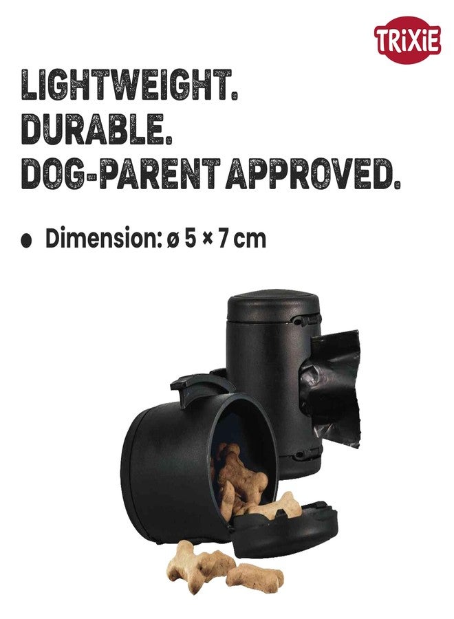 TRIXIE Flexi Multibox - Black Storage Container for Dog Waste Bags or Treats, Universal Clip-On for Flexi Leashes, 5 × 7 cm - Image 3